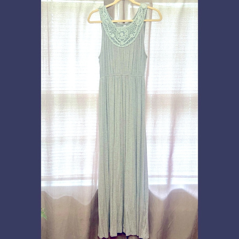 White Mark Grey Maxi dress